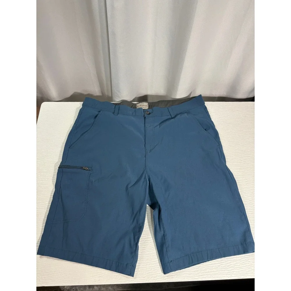 Weatherproof Vintage Mens Blue Utility Cargo Shorts Size 40 Regular Fit 1651397